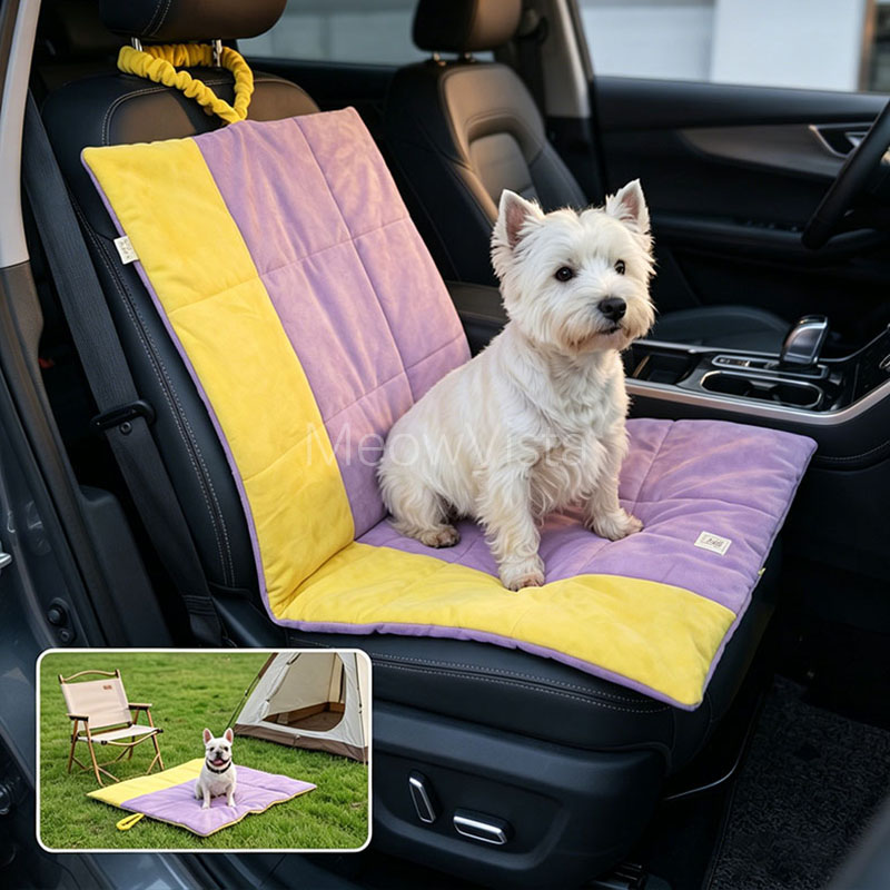 Outdoor Camping Dog Bed - 휴대용 접이식 강아지 카시트 매트 오염방지