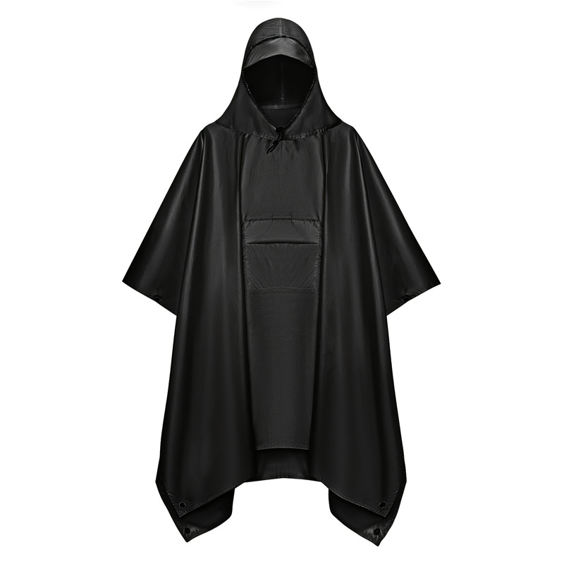 Camping Rain Poncho - 3 in 1 다기능 전술 레인