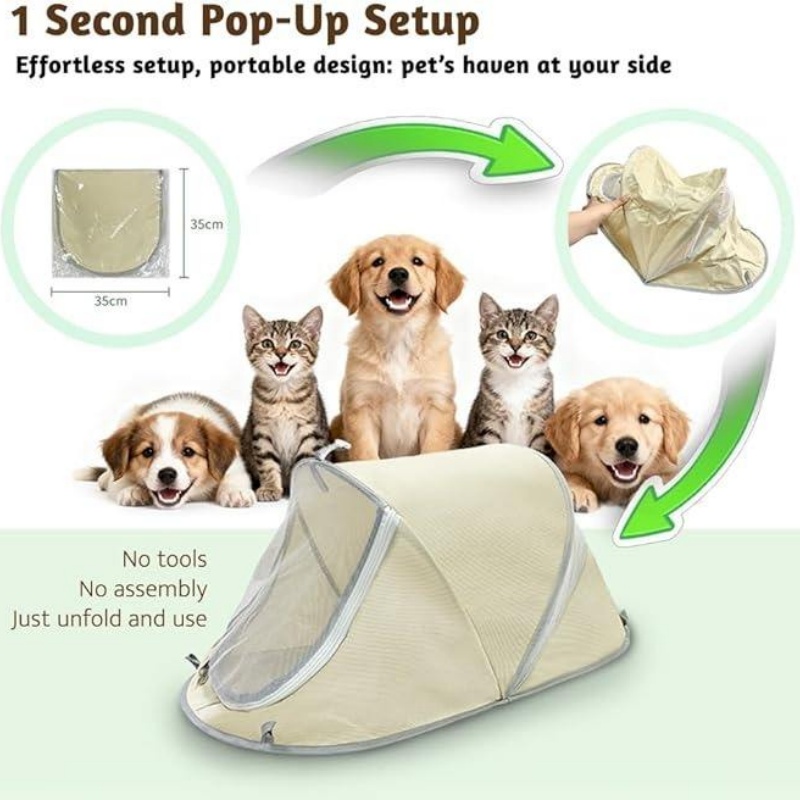 휴대용 팝업 강아지 텐트, 햇빛 차단 통기성 방수 애완 - Outdoor Camping Dog Bed 리뷰 및 가격