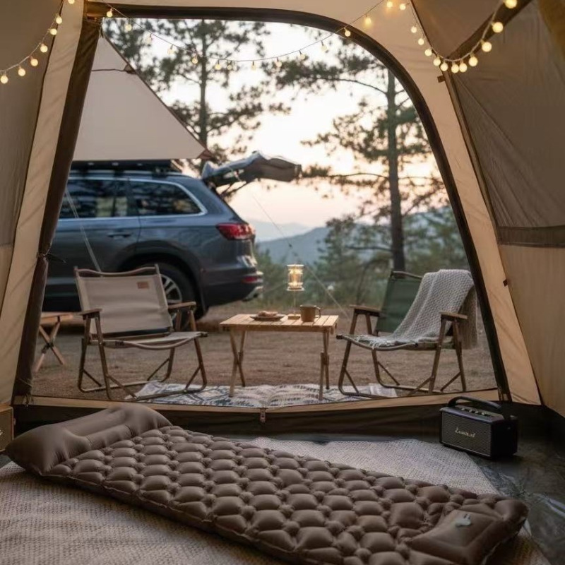 야외 자충식 캠핑 매트 TPU 두꺼운 접이식 풋 펌프  - Outdoor Camping Rugs 리뷰 및 가격