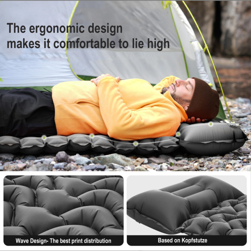 야외 자충식 캠핑 매트 TPU 두꺼운 접이식 풋 펌프  - Outdoor Camping Rugs 리뷰 및 가격