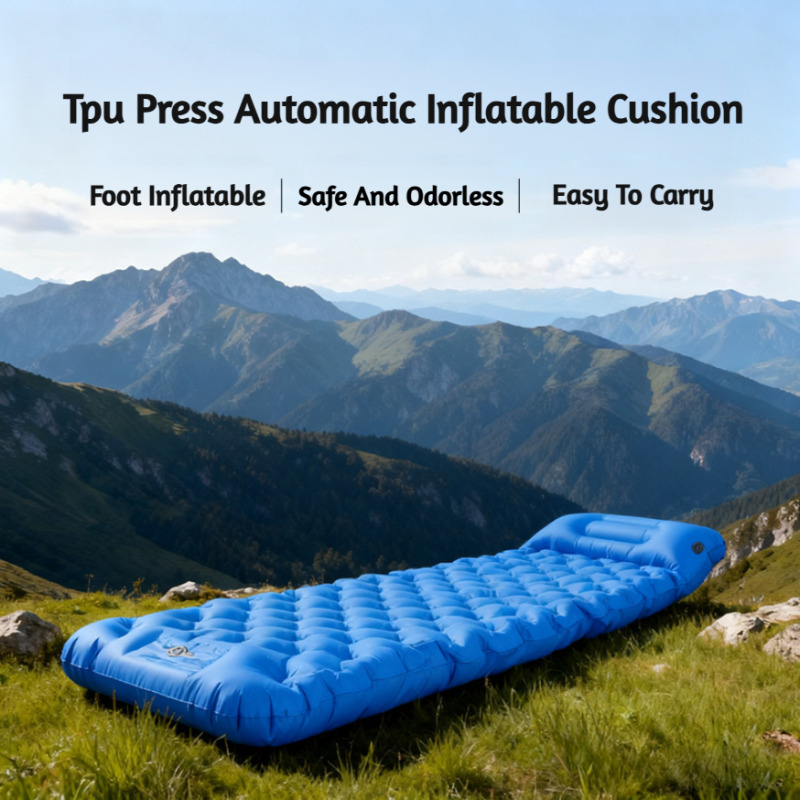 야외 자충식 캠핑 매트 TPU 두꺼운 접이식 풋 펌프  - Outdoor Camping Rugs 리뷰 및 가격