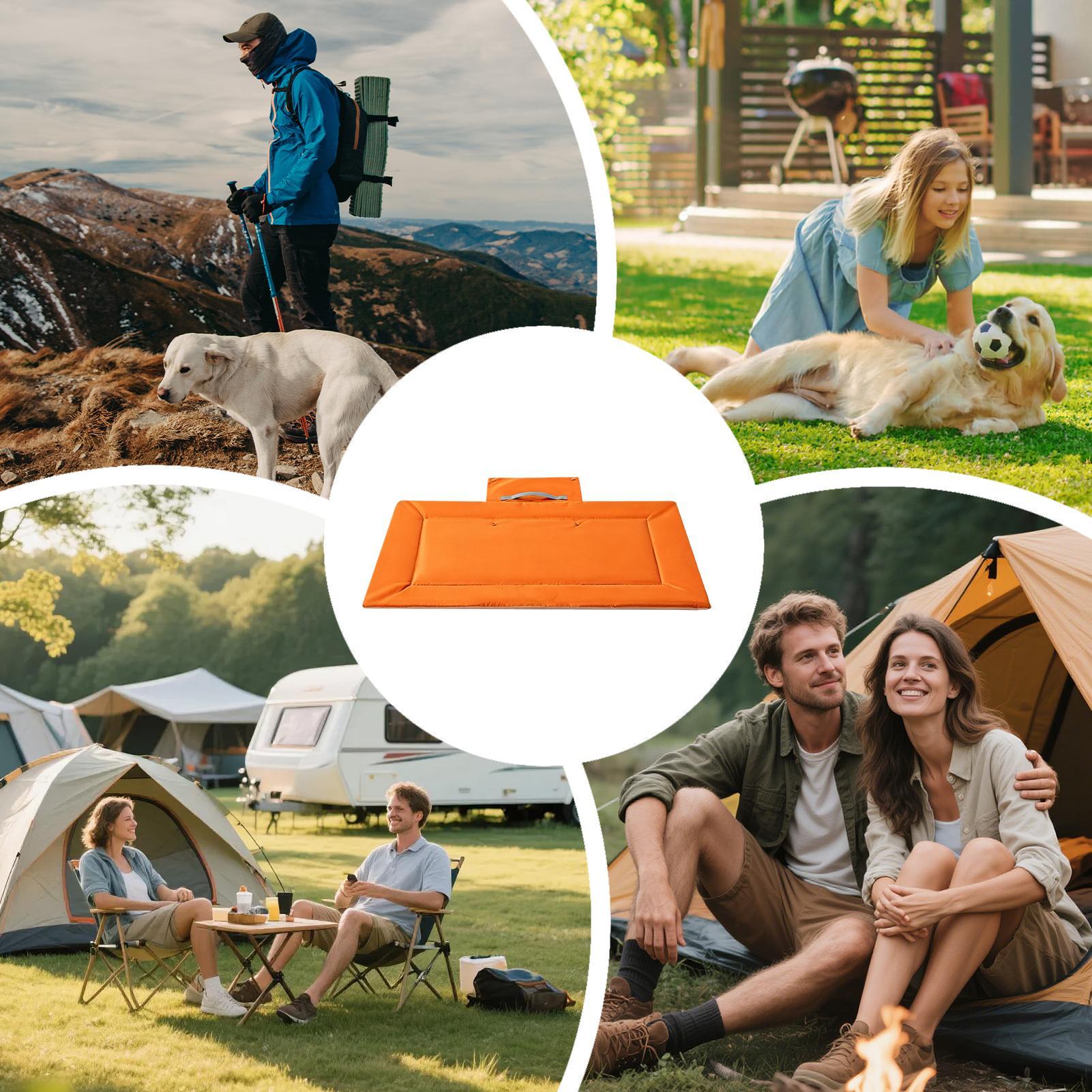 여행용 접이식 세탁 가능 애완견 쿠션 패드, 자동차 시 - Outdoor Camping Dog Bed 리뷰 및 가격