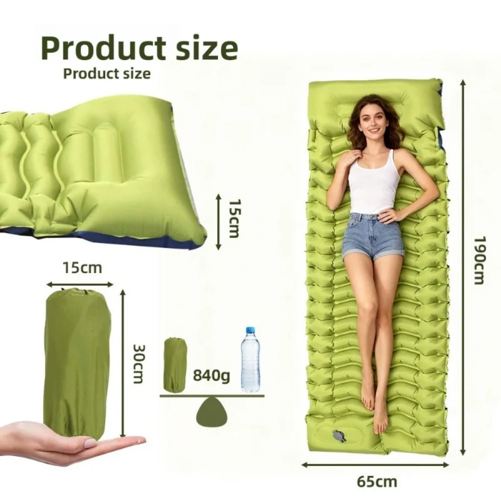 캠핑용 에어매트, 야외 캠핑용 발펌프식 에어매트, 경량 - Outdoor Camping Rugs 리뷰 및 가격
