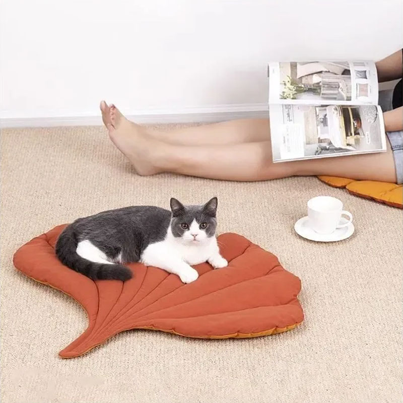 양면 사용 가능한 부드러운 잎사귀 모양 애완동물 쿠션, - Outdoor Camping Dog Bed 리뷰 및 가격