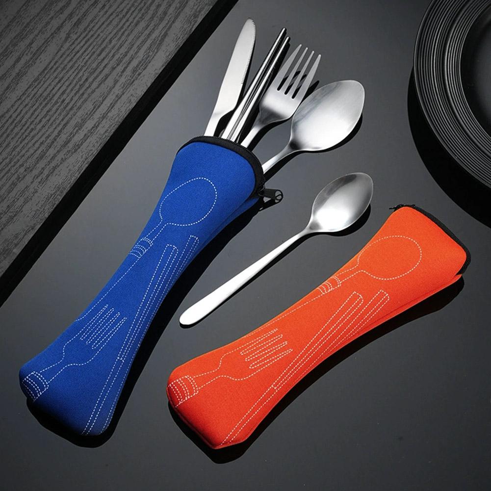 피크닉 세트 식기류 지퍼로 세척 가능한 여행용 수저 세 - Outdoor Camping Dining Set 리뷰 및 가격