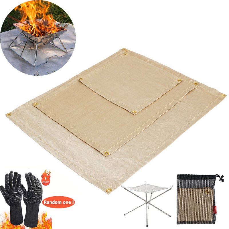야외 캠핑 방화 천 피크닉 바베큐 단열 매트 난연성 고 - Outdoor Camping Rugs 리뷰 및 가격
