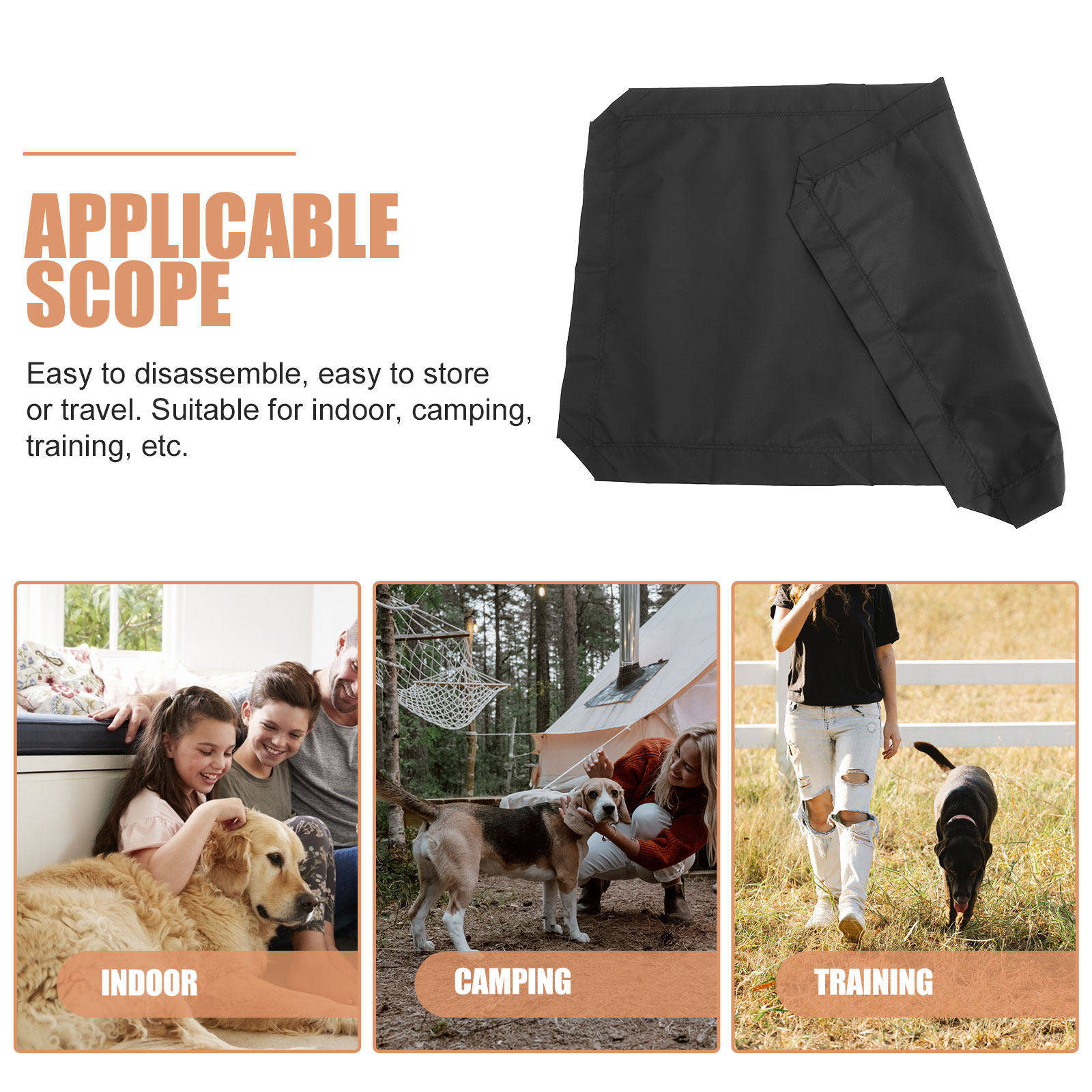 분리 가능한 애완동물용 높이 조절 침대 커버, 통기성이 - Outdoor Camping Dog Bed 리뷰 및 가격