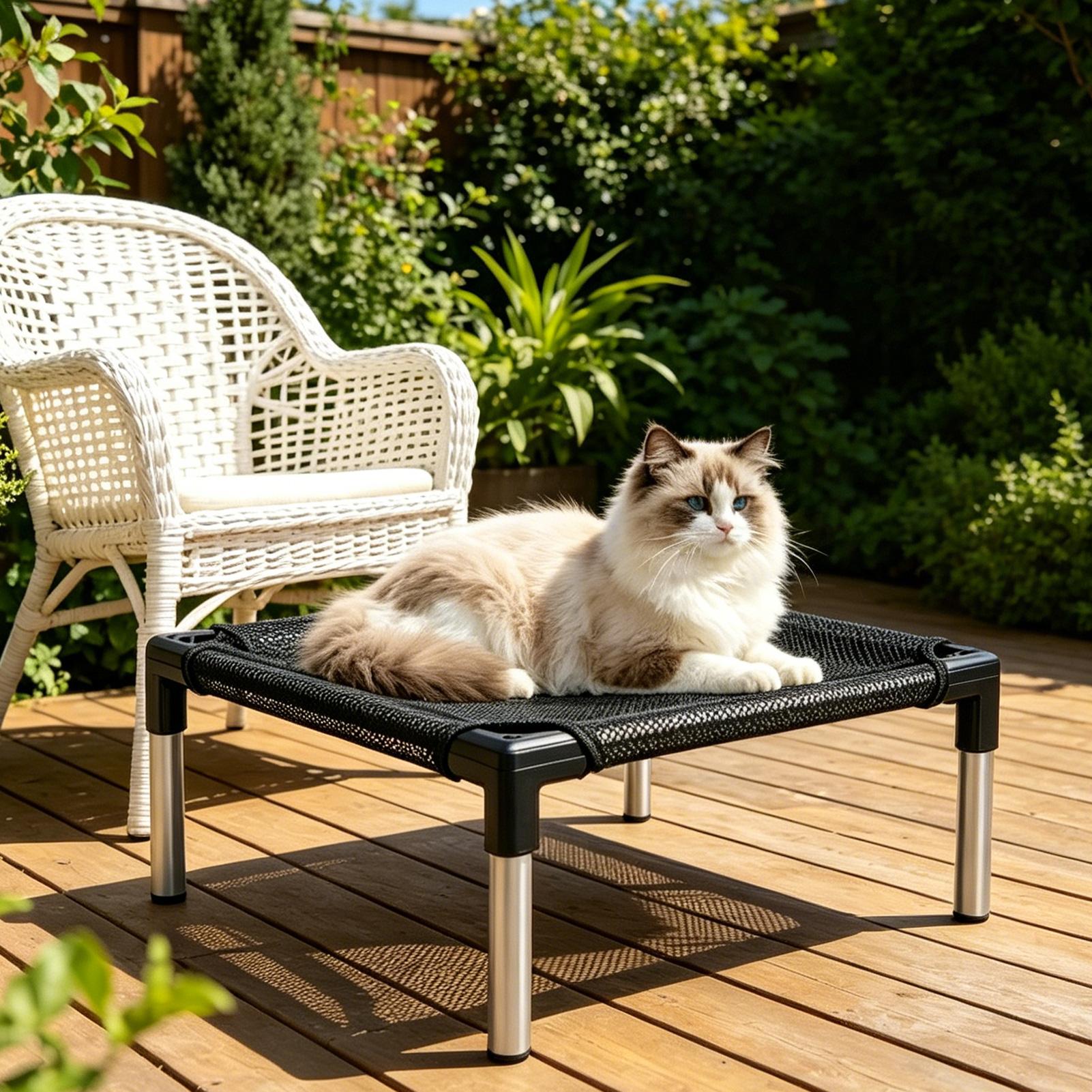 높이 조절 가능한 통기성 메쉬 소재의 세탁 가능한 휴대 - Outdoor Camping Dog Bed 리뷰 및 가격