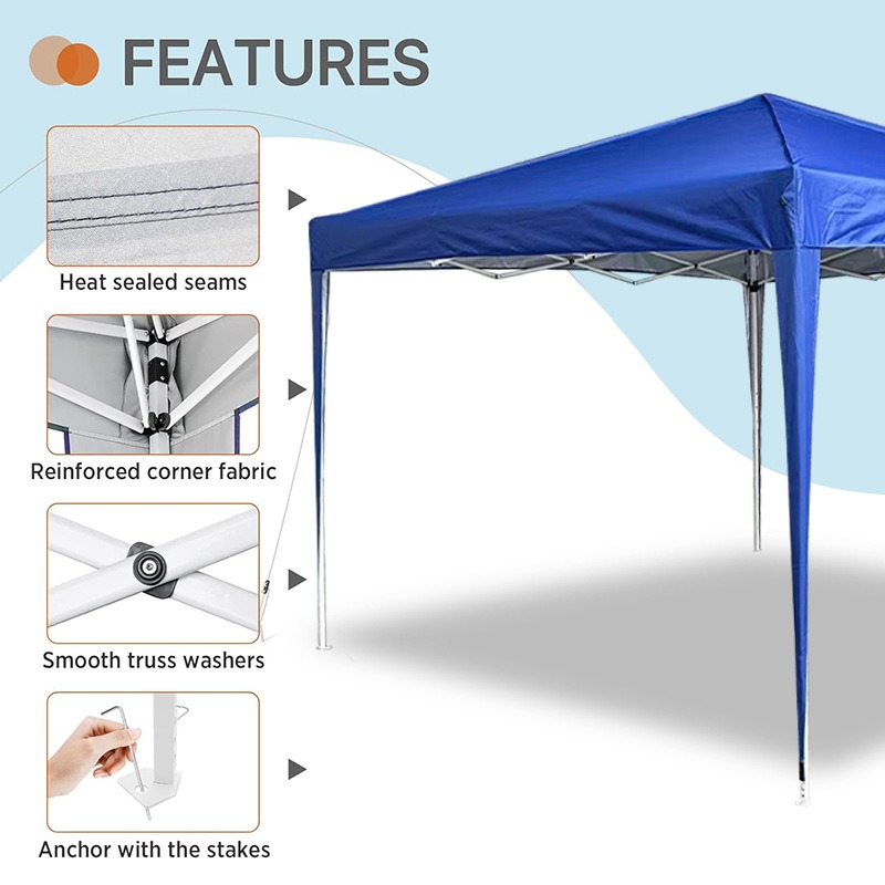 3x3m 크기의 사면 접이식 팝업 텐트, 야외용 햇빛  - Outdoor Camping Exhibition 리뷰 및 가격